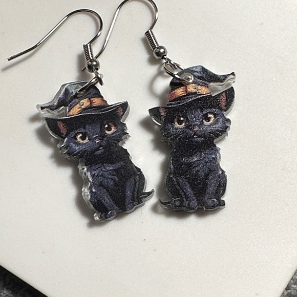 Jewelry - Black Cat Earrings